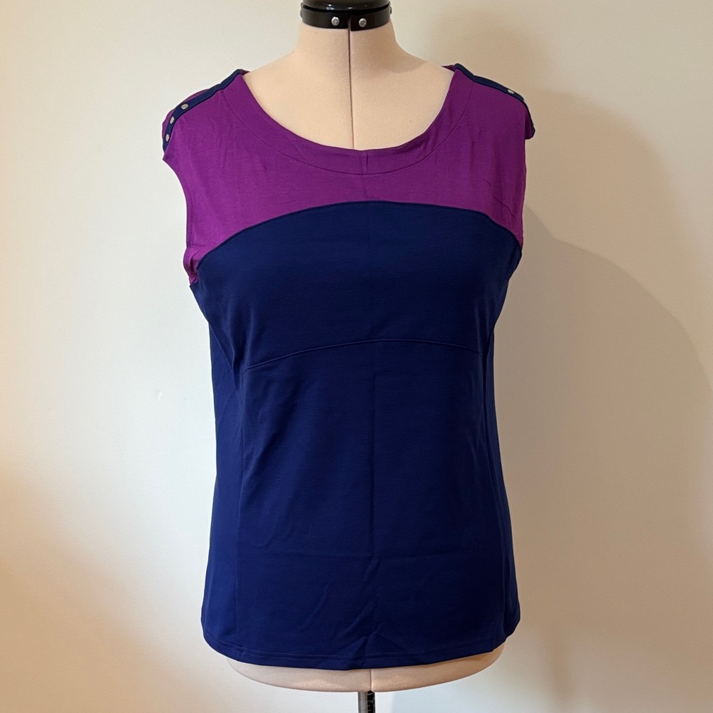 Reitmans Violet and Dark Blue Tank Top